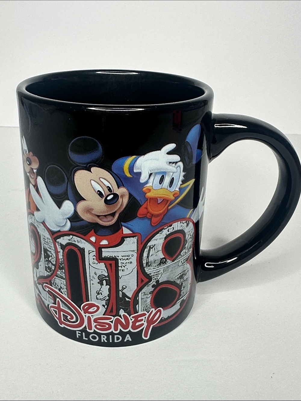 Disney Black Mickey & Donald Florida Ceramic Mug